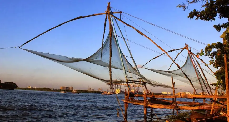 Chinese fishing nets in Kochi