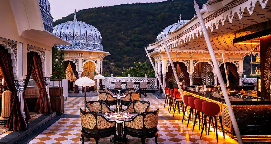 Royal palace hotel in India