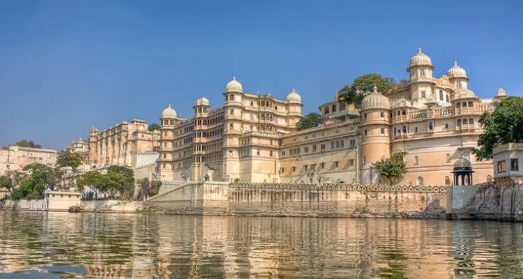 City Palace Udaipur on the banks of Lake Pichola